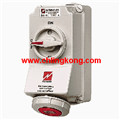 曼奈柯斯 IP67-帶開關(guān)，帶DUO-機械聯(lián)鎖壁裝式插座 5603A