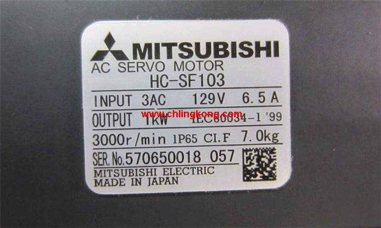 三菱中慣量中容量電機(jī)HC-SF103