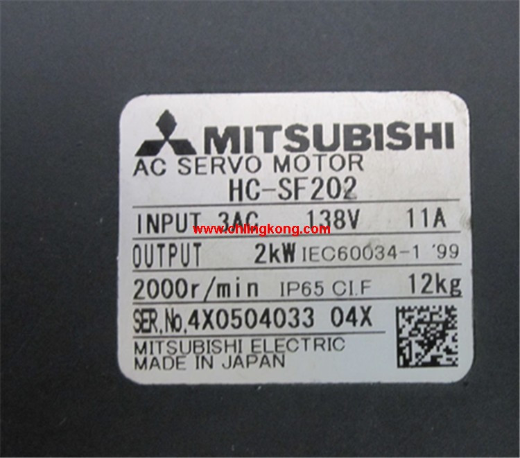三菱中慣量中容量電機(jī)HC-SF202